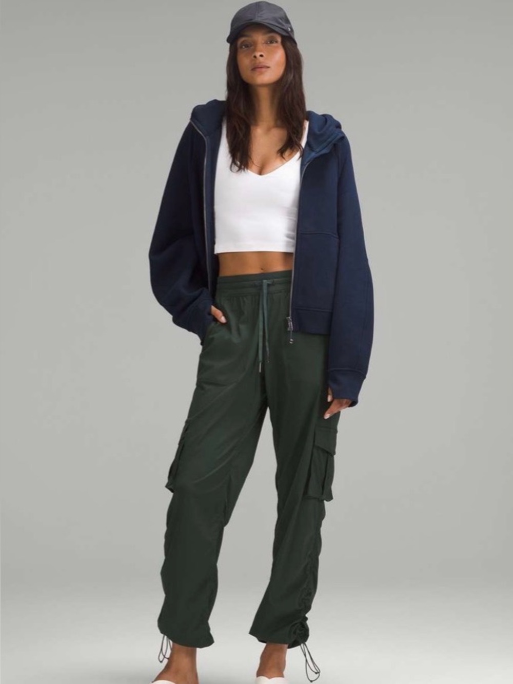 Lululemon Dance Studio Cargo Relaxed Fit Straight Leg Pants in Legacy Green
